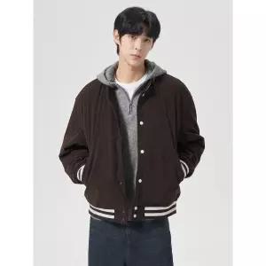 에잇세컨즈 코듀로이 바서티 자켓 브라운 264X39CY4D 4590618