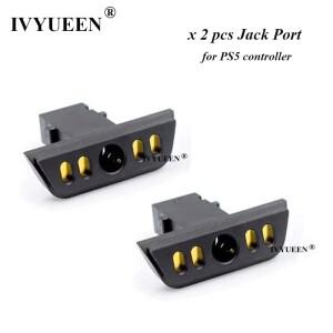 IVYUEEN 2 10 피스 DualSense 플스호환 헤드폰 헤드셋 포트 소켓 잭 커넥터 충전 도크 전원 수리 부품