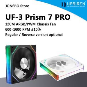 UPSIREN UF-3 Prism 7 PRO 컴퓨터 케이스 냉각 팬  양면 풀 렌즈  12CM ARGB 마더보드 동기화  CD 패턴 축