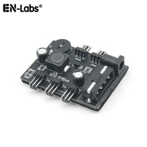 PC 케이스 쿨러용 팬 속도 컨트롤러 3핀 12V 3/5 웨이 Molex/SATA 냉각 라디에이터 허브(온도 제어용 손잡