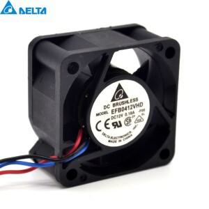 델타 EFB0412VHD -R00/FOO용 냉각 팬  더블 볼 2 3 와이어 4020  40mm  4cm  12V  0.18A