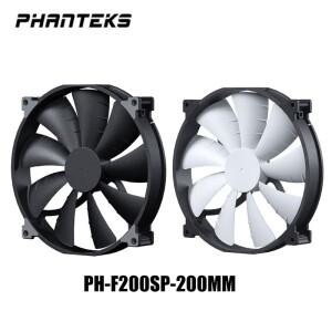PHANTEKS F200SP 검정색  풍량 컴퓨터 케이스 팬 200mm 4Pin PWM 조용한 냉각 FDB 유압 베어링