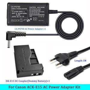 ACK-E15 DR-E15 DC 커플러 LP-E12 Canon EOS 100D Rebel SL1 Kiss X7 PowerShot SX70 HS 용 더미 배터리 AC