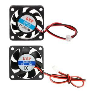DC 24V 0.10A 2 핀 커넥터 40x40x10mm PC 컴퓨터 CPU 시스템  브러시리스 서버 사각 냉각 팬 4010