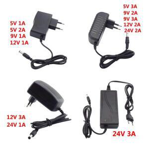 AC 110v 240V DC 5V 9V 12V 1A 2A 3A 3000ma 전원 공급 장치 어댑터 변압기 벽 충전기 플러그 led 스트립