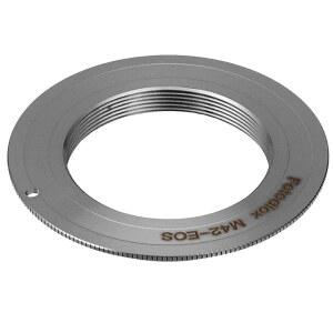 M42 타입 1 스크류 마운트 SLR 렌즈와 캐논 EOS(EF EF-S) D /SLR 카메라 본체에 호환되는 포토디옥스 프로 렌즈 어댑터 - GEN10 포커스 확인 칩 포함