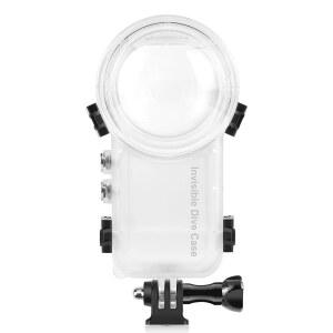 브래킷 카메라 Insta360 X3 액세서리가 있는 보호용 PC 밀폐 쉘 사진 하우징을 위한 PULUZ 50m/164피트 보이지 않는 다이빙 케이스
