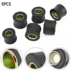 6 Pcs 블랙 오토바이 후면 충격 부시 10mm 흡수기 쿠션 고무 링 부싱 10mmx24mmx20mm 유니버설
