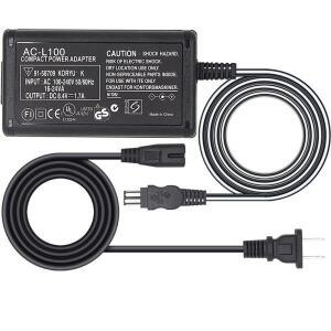 AC-L100 카메라 캠코더 소니 CCD-TR TRV128 DCR-DVD PC TR Mavica FD/Cybershot DSC-F/S/D 시리즈용 AC 전