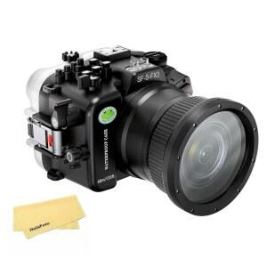 소니 알파 FX3 I FX30용 Seafrogs 수중 하우징 [40M / 130FT] ILME-FX3 FX30 + FE 28-70mm F3.5-5.6, 24-70mm f /4, 16-35mm 50mm /1.2 렌즈용 방수 케이스 스쿠버 다이빙