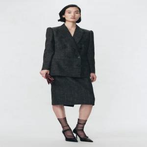 ZARA 울 펜슬 스커트 SOSHIOTSUKI X ZARA - 그레이 9753/882/803