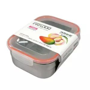 키친아트 스텐 반찬통 밀폐용기 3호 730ml 김치 보관