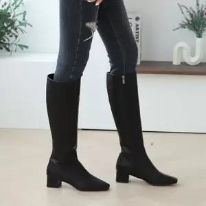 여성 통부츠 데일리 롱부츠 미들굽 지퍼 부츠 구두 여성부츠 롱부츠종아리 카우보이부츠