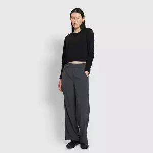 JAJU 여 액티브 루즈핏 크롭 긴팔 티셔츠 J115401018099 792166