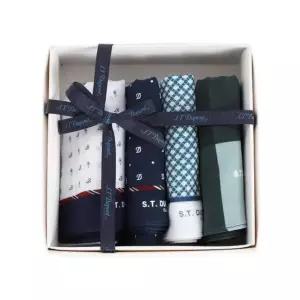 [갤러리아] 26년 봄여름 듀퐁 순면 손수건 4종 묶음 (SE6SMA381004SGE외구성)