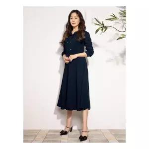 프렐린 택가70000원 네이비 폴리 원피스 -R1OE251827B 788333