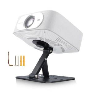 3-in-1 프로젝터 스탠드 테이블, 책상, 벽 및 천장 마운트, 1/4인치 나사, 접이식, 간편한 설정, 컴팩트 휴대, 높이 조절 가정, 실외, 사무실용 대부분의 프로젝터와 호환 가능