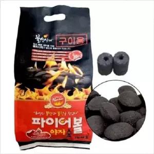 카본텍 파이어볼 야자숯 2kg + 불쏘시개 포함 숯 참숯