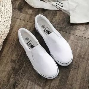 흰색스니커즈 캔버스뮬 커플스니커즈 발편한슬립온 슬립온신발 편한 캐쥬얼화 커즈 신발