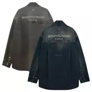 우영미 MUST IT_ 26FW 백로고 데님 셔츠 W263SH27982G