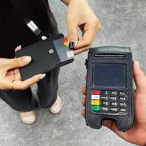 블랙 릴홀더 카드지갑 사원증 목걸이 케이스