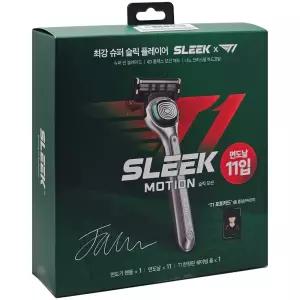 도루코 슬릭모션 xT1 콜라보 기획세트(핸들 + 날11입 + 폼100ml+포토카드)