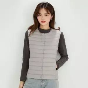 셀럽하우스 여성 6컬러 겨울 오리털 경량조끼 패딩조끼 이너조끼