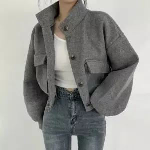 셀럽하우스 TF차이나넥모직자켓 울자켓 숏점퍼 코트 여성자켓
