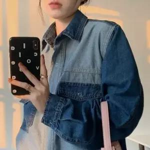 셀럽하우스 청남방 주머니배색 데님셔츠 G125602 셔츠 여성남방