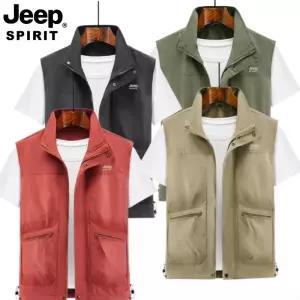 JEEP SPIRIT 남성 아웃도어 빅사이즈 캐주얼 멀티 포켓 조끼