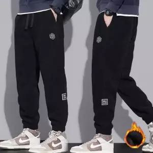 [RIZPICK]남성 2컬러 패치포인트 코듀로이바지 기모 골덴팬츠