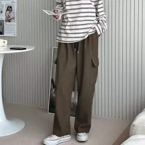 [RIZPICK]밴딩 바지 겨울 안감 기모 남성 코듀로이 카고팬츠