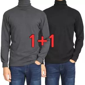 [아재나라]아재나라1 1 겨울 남자 면스판 목폴라티셔츠 YSTD1001