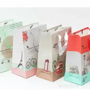 선물쇼핑백 32x26x12 10매입 종이가방디자인 선물종이가방 포장용쇼핑백