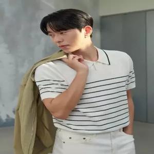 [피에이티][피에이티 PAT] 26 SS 신상 남성 기능성 스트라이프 카라 스웨터 1M-33632