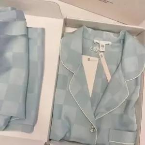 [하프클럽/]커플 봄 가을 긴팔 파자마 세트 홈웨어 체크 수면 잠옷