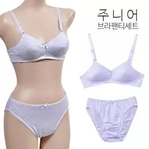 [기타브랜드]베이직한 2단계 주니어 브라 팬티 세트0318ou