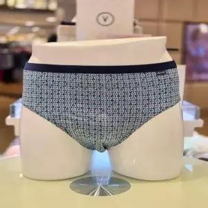비비안 PT3916G 50D폴리 도형 패턴 남성삼각팬티GR