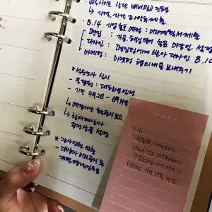 리필속지 다이어리 추가 속지 A5 6공 라인