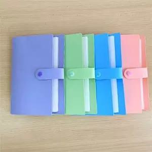 지폐 정리 앨범 50매 pvc 수납 앨범 다목적 투명 휴대용 문서 카드