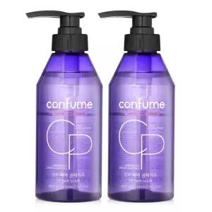 과일나라 컨퓸 헤어 글레이즈 400ml 2개 자연스런 웨이브 볼륨