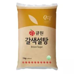 [삼양사] 큐원 갈색설탕 3kg X 4개