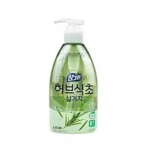 [라이온]고품질 TBZ IS 참그린 허브식초 설거지 주방세제 450ml 용기 후드클리너 렌지클리너 주방세정제 W