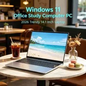 얇고 가벼운 14.1인치 노트북 인텔 N3700 120Hz 초고화질 FHD IPS 디스플레이 5000mAh 32GB/2TB SSD