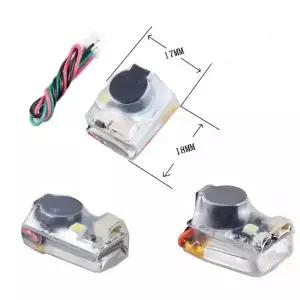 JHE42B 미니 파인더 5V 슈퍼 라우드 버저 트래커 110dB LED 알람 RC FPV 드론 비행 컨트롤러용