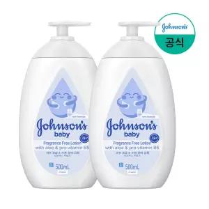 [존슨즈베이비/공식] 화이트로션 500ml x2 외 유아바디케어 모음전(로션,워시,오일 외)