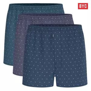 BYC 남성팬티 브리프 내장 더블박서 트렁크팬티 3매입