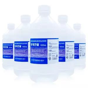 대한약품 정제한물 1000ml x10병 정제수 멸균 증류수