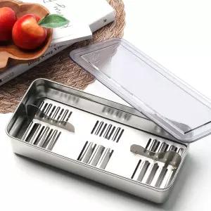 사각 스텐 물빠짐 뚜껑 수저통 C 업소용 식당 수저함 수저 정리함 보관함