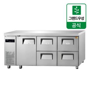 우성 1800 카페형 서랍식 냉장고 좌도어 우서랍 4칸 간냉식 GWFM-180DT-4R